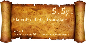 Sternfeld Szilveszter névjegykártya